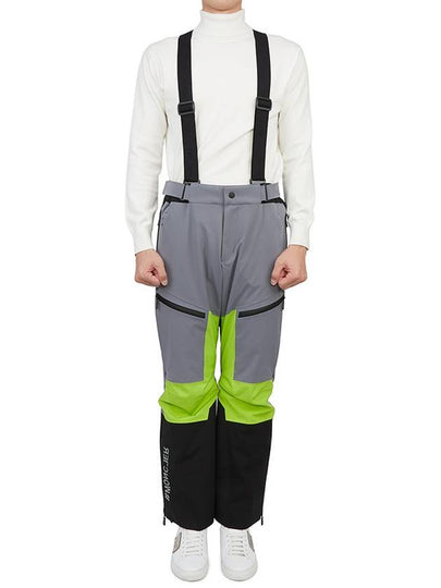 Grenoble Logo Straight Pants Grey - MONCLER - BALAAN 2