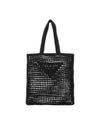 Raffia Logo Tote Bag Black - PRADA - BALAAN 4