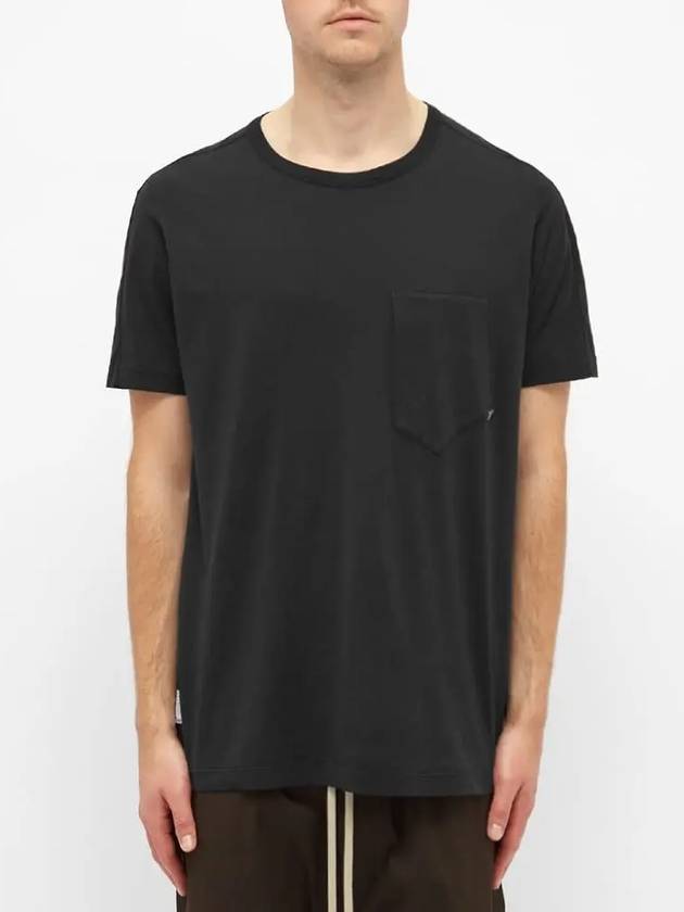 Shadow Project Pocket Short Sleeve T-Shirt Black - STONE ISLAND - BALAAN 4