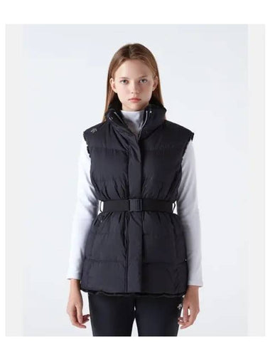 Women s Sherpa Reversible Duck Down Vest Black SP422SDVO6 - DESCENTE - BALAAN 1