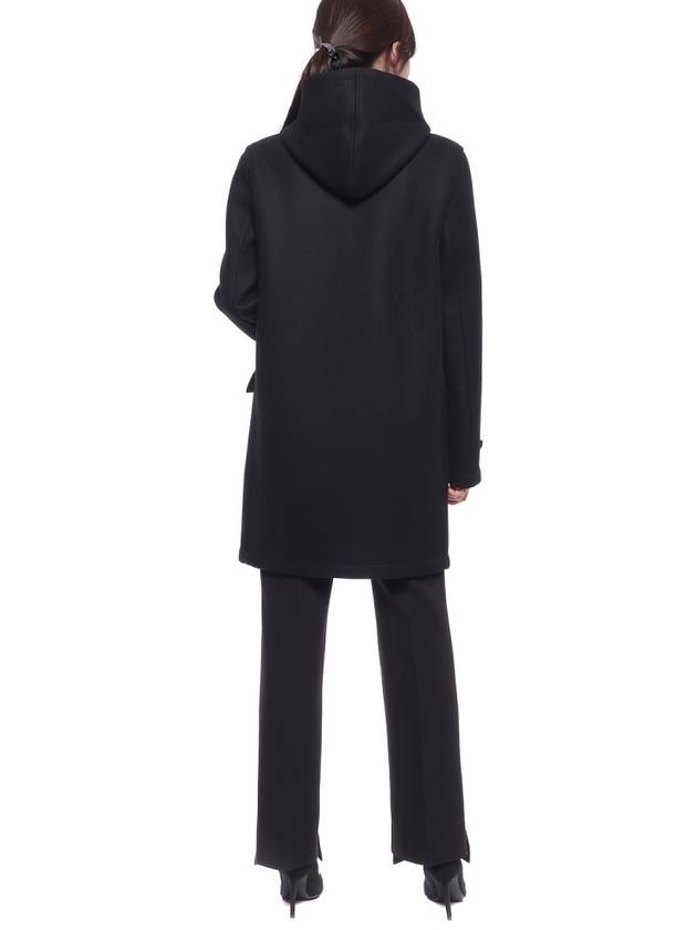 Wool Duffle Coat Black - SAINT LAURENT - BALAAN 6