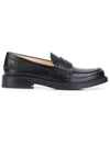 Women's Leather Penny Loafer Black - TOD'S - BALAAN 2