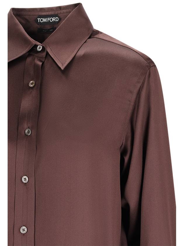 FLUID CHARMEUSE SILK SHIRT - TOM FORD - BALAAN 3