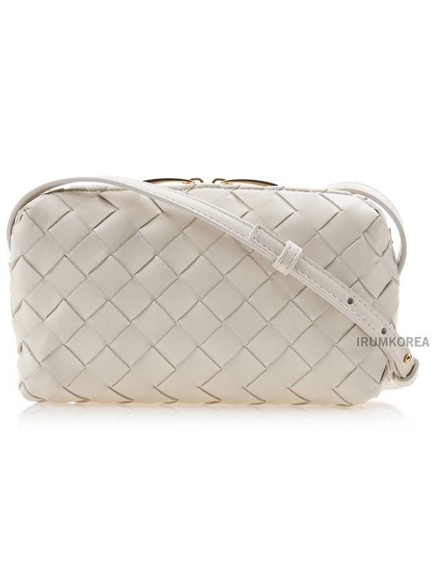 Intrecciato Leather Cross Bag White - BOTTEGA VENETA - BALAAN 2