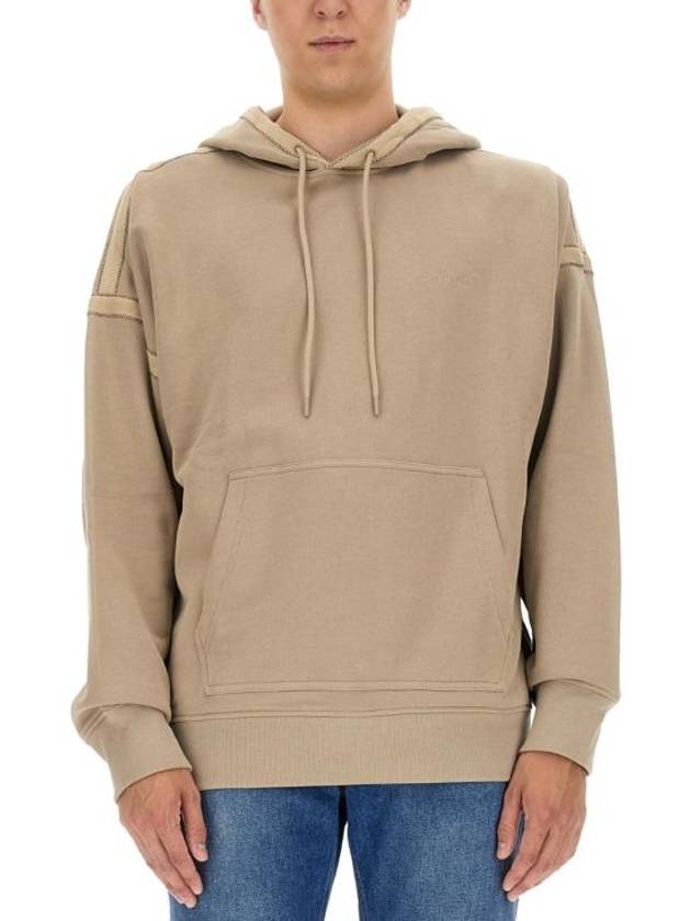 Hooded Sweatshirt N04HM514 V0J BEIGE - HELMUT LANG - BALAAN 1