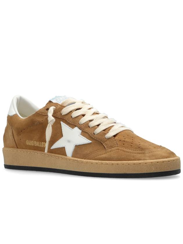 Ball Star Suede Low Top Sneakers Brown - GOLDEN GOOSE - BALAAN 5