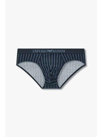 UNDERWEAR Men s Logo Banding Patterned Briefs Marine - EMPORIO ARMANI - BALAAN 1