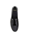 Mocassini Leather Monogram Loafer Black - SAINT LAURENT - BALAAN 4