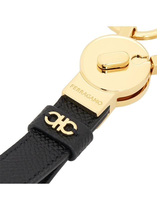 Gancini Keyring Black - SALVATORE FERRAGAMO - BALAAN 7