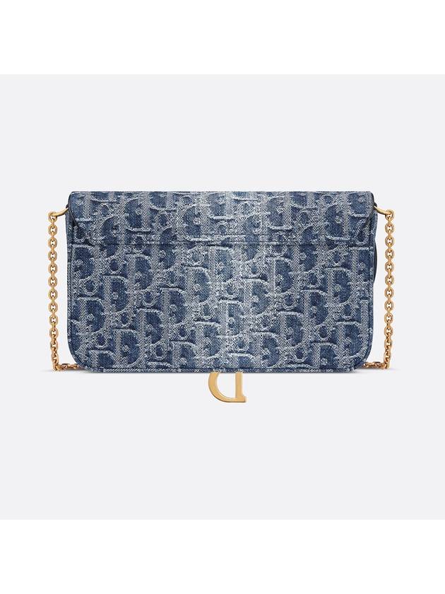 Saddle Chain Pouch Bag Blue - DIOR - BALAAN 3