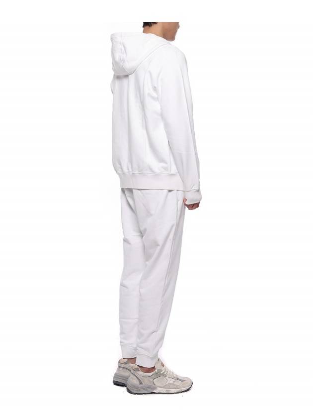 Wappen Patch Cotton Hooded Zip Up White - STONE ISLAND - BALAAN 7