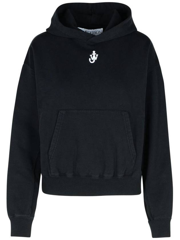 JW Anderson Black Cotton Sweatshirt - JW ANDERSON - BALAAN 1