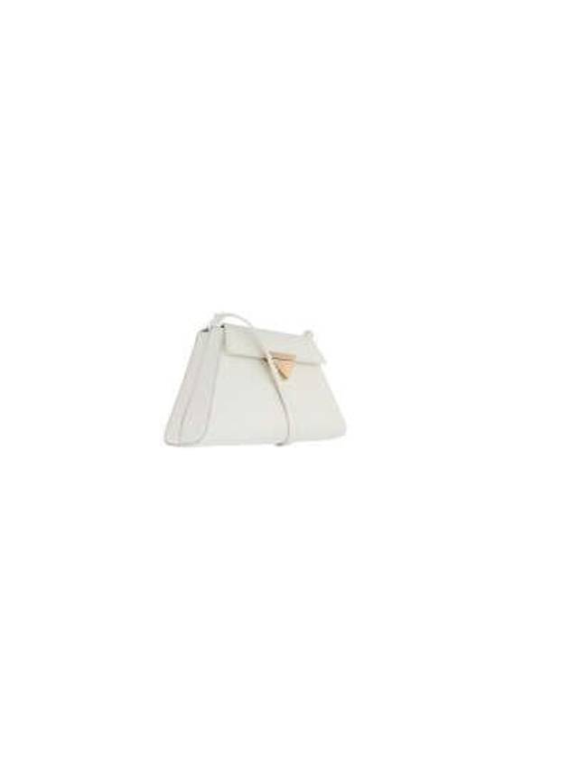 Medium Brushed Leather Hand Shoulder Bag White - PRADA - BALAAN 4