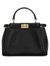 Peekaboo Iconic Small Tote Bag Black - FENDI - BALAAN 1