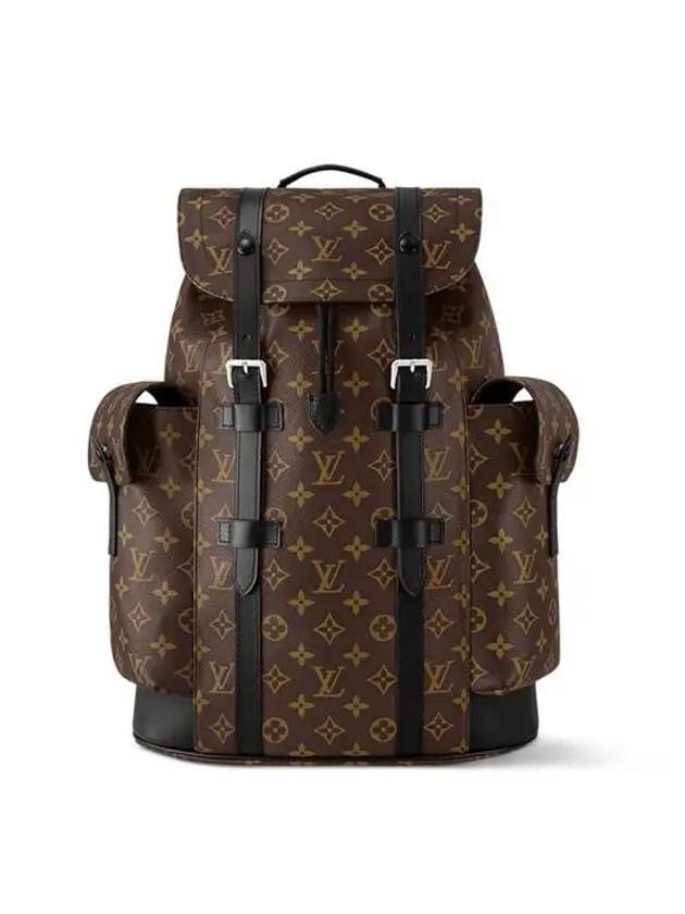 Christopher MM Monogram Macassar Canvas Backpack Brown - LOUIS VUITTON - BALAAN 3