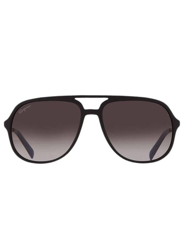 Eyewear Gradient Pilot Sunglasses Black - SALVATORE FERRAGAMO - BALAAN 1