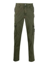 Wappen Patch Slim Fit Straight Pants Green - STONE ISLAND - BALAAN 2