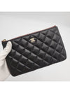 CC Logo Small Leather Pouch Bag Black - CHANEL - BALAAN 6