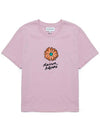 Floating Flower Short Sleeve T-Shirt Pink - MAISON KITSUNE - BALAAN 2