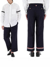 Typewriter Fit 5 Slacks Blue - THOM BROWNE - BALAAN 2