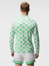 Patric Sphere Dot Jacquard Mid Layer Zip-Up Jacket Green White - J.LINDEBERG - BALAAN 3