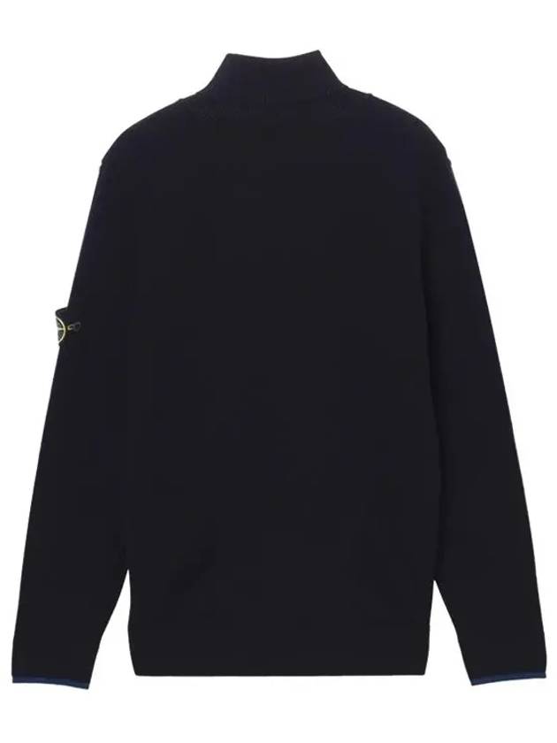 Wappen Patch Wool Turtleneck Navy - STONE ISLAND - BALAAN 3