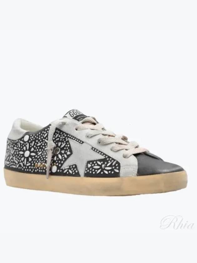 Ball Star Stud Low Top Sneakers Silver Black - GOLDEN GOOSE - BALAAN 2