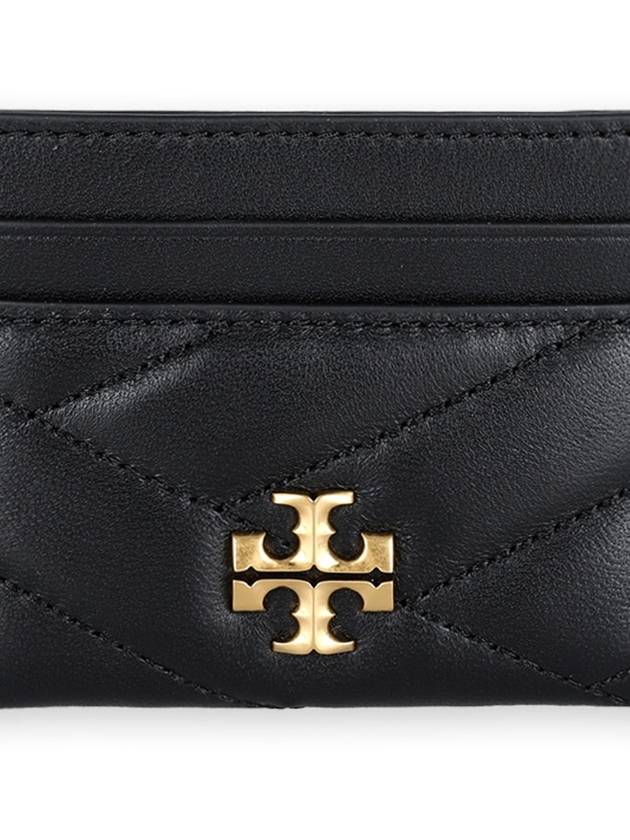 Kira Chevron Logo Card Wallet Black - TORY BURCH - BALAAN 3