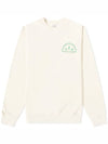 Wellness Studio Logo Sweatshirt Cream - SPORTY & RICH - BALAAN 1