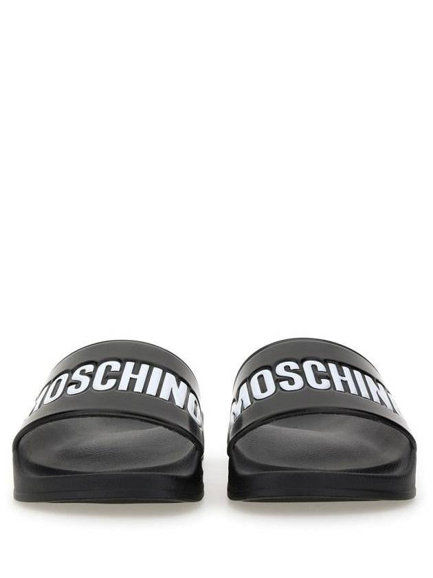 Moschino Slide Sandal With Logo - MOSCHINO - BALAAN 4