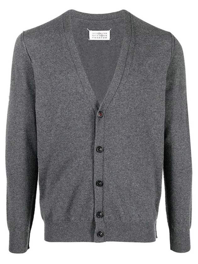 Cashmere Back Stitch Cardigan Grey - MAISON MARGIELA - BALAAN 2