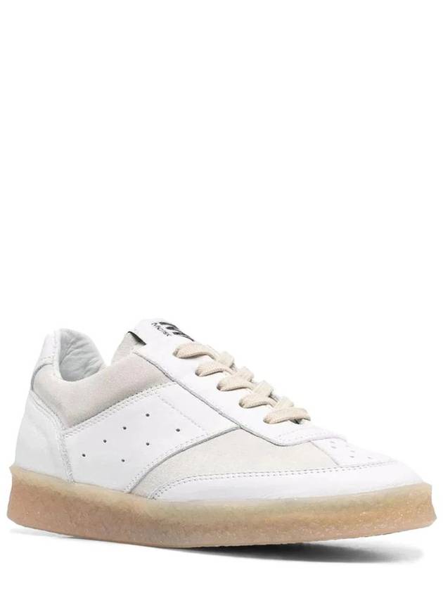 6 Court Logo Tongue Low Top Sneakers White - MAISON MARGIELA - BALAAN 5