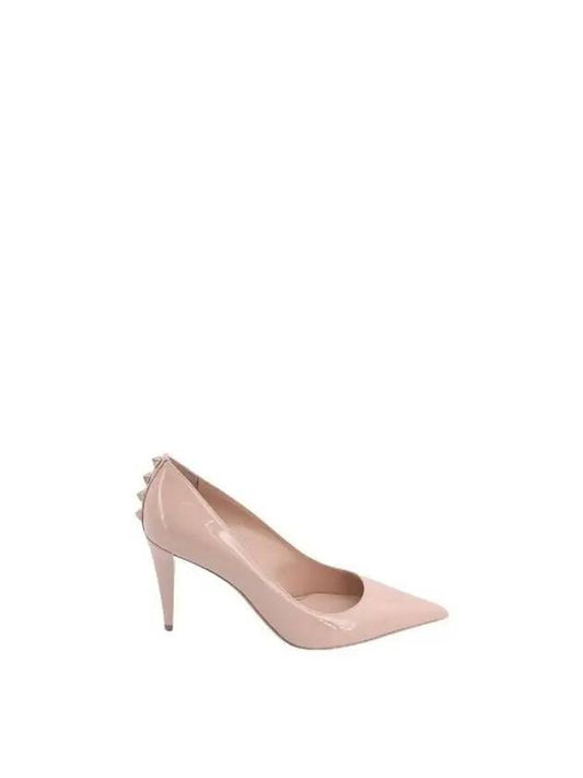 Women's Rockstud Patent Leather Pumps Pink - VALENTINO - BALAAN 2