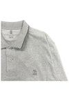 Cotton Polo Shirt Grey - BRUNELLO CUCINELLI - BALAAN 5