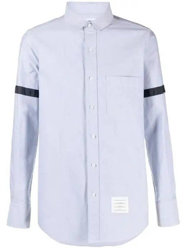 Oxford Long Sleeve Shirt Light Blue - THOM BROWNE - BALAAN 1