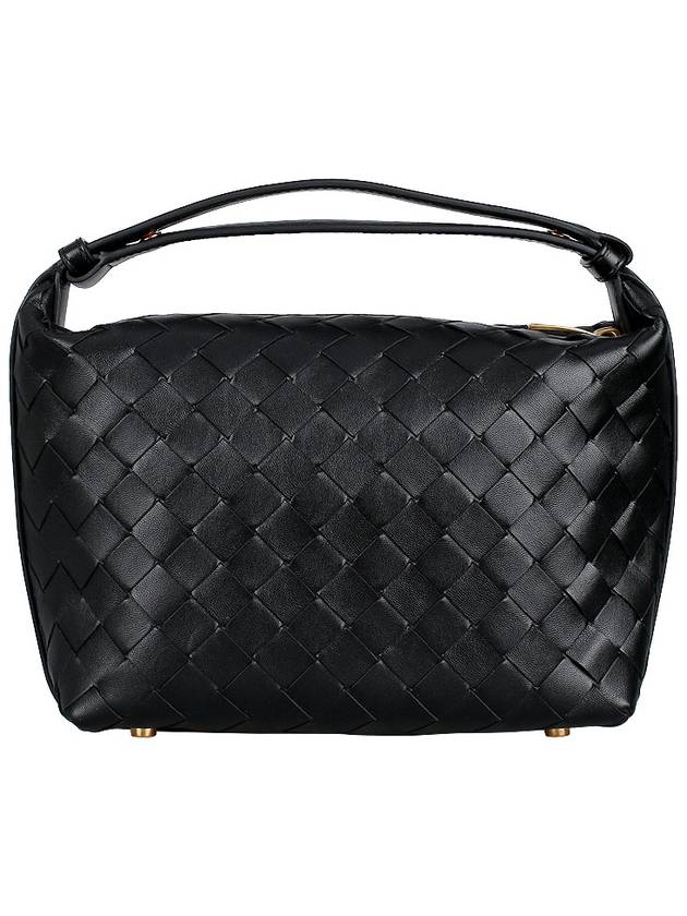 Intreciato Small Leather Tote Bag Black - BOTTEGA VENETA - BALAAN 6