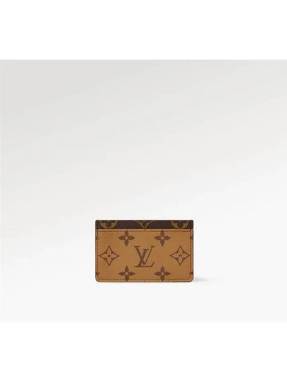 Monogram Reverse Canvas Card Wallet Brown - LOUIS VUITTON - BALAAN 2