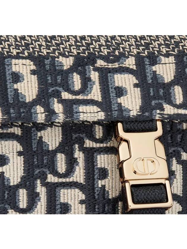 Camp Oblique Jacquard Small Cross Bag Blue - DIOR - BALAAN 9