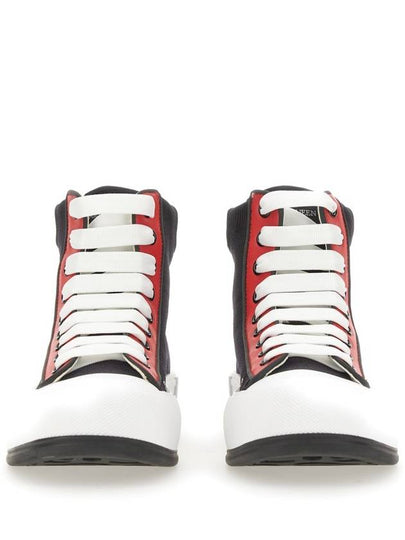 logo tab bicolor high top sneakers black - ALEXANDER MCQUEEN - BALAAN 2