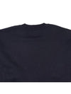 Marina Oversized Cotton Sweatshirt Navy - STONE ISLAND - BALAAN 8