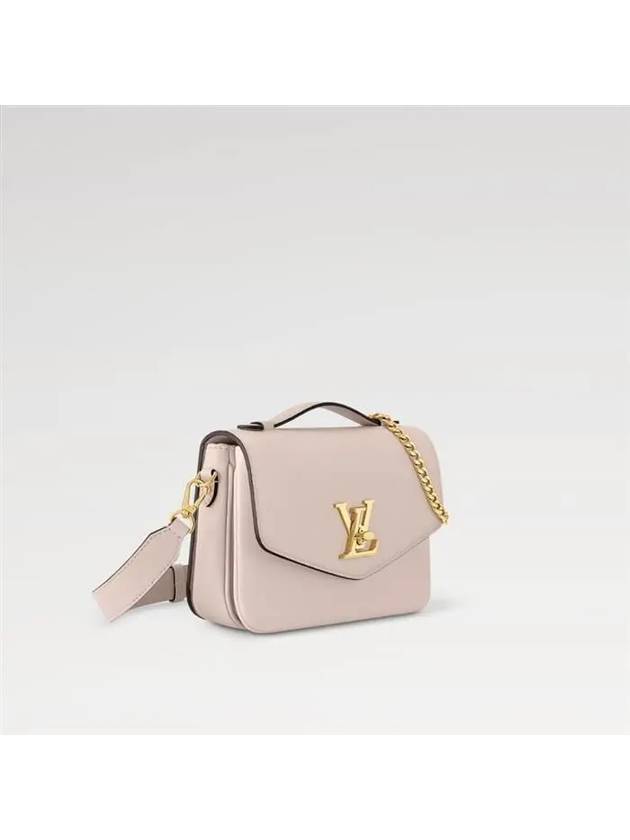 Oxford Lock Me Leather Shoulder Bag Beige - LOUIS VUITTON - BALAAN 3