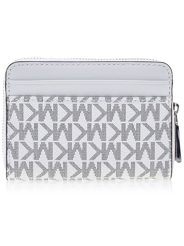 Jet Set Small Logo Card Wallet White - MICHAEL KORS - BALAAN 4