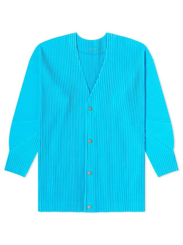 MC March Pleated Cardigan Blue - ISSEY MIYAKE - BALAAN 1