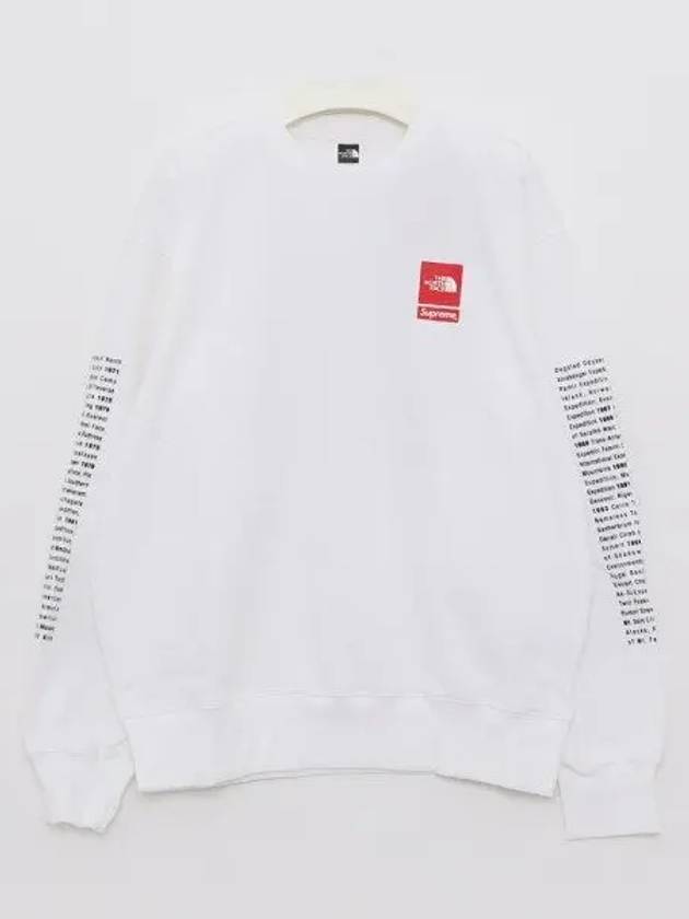 Collaboration Crew Neck Men s Sweatshirt SS24SW2 WHITE 270672 1039764 - THE NORTH FACE - BALAAN 1