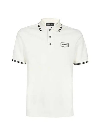 Caraton Logo Polo Shirt White - DUVETICA - BALAAN 1