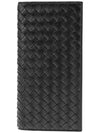 Intrecciato Continental Long Wallet Black - BOTTEGA VENETA - BALAAN 2