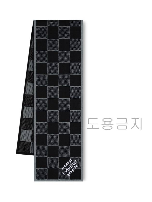 Damier Heritage Scarf Black - LOUIS VUITTON - BALAAN 4