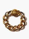 Medusa Medusa Magnetic Curve TwoTone Chain Bracelet Bracelet Gold - VERSACE - BALAAN 4