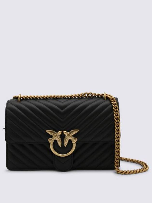 Classic Love Bag One Chevron Cross Bag Black - PINKO - BALAAN 1