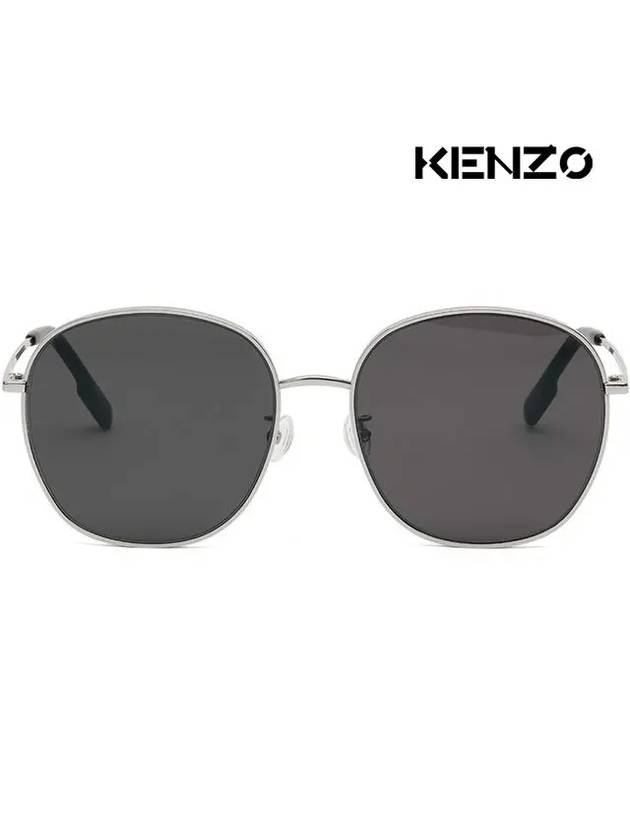 Eyewear Round Sunglasses Black Silver - KENZO - BALAAN 4